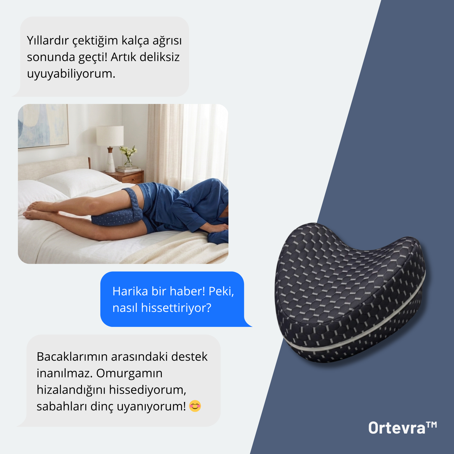 Ortevra™ Ortopedik Diz Yastığı
